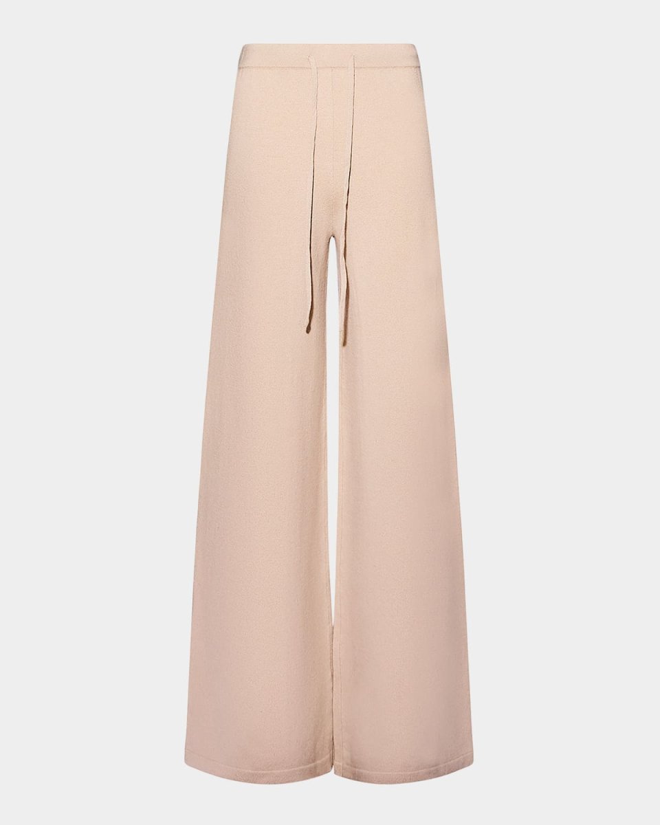 Merino Knit Wide-Leg Trousers